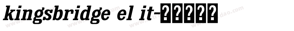 kingsbridge el it字体转换
